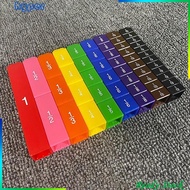 [Hyper] Plastic Rainbow Fraction Blocks Cubes Math Manipulative Homeschool Set of 51