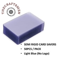 (LOCAL SG STOCKS) Semi Rigid Card Saver | 50pcs No Logo | Grading for PSA BGS