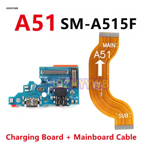 USB Charging Board Dock Connector Charger Main Motherboard Board Flex Cable For Samsung A51 4G SM-A5