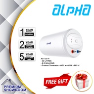 Alpha Electric Storage Water Heater Horizontal 30L AST-30H
