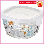Iwaki Heat-Resistant Glass Airtight Container Shinjikato Forest Square 200ml B3200-SNE
