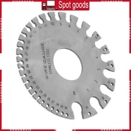 XI Stainless Steel 0-36 Round AWG SWG Wire Gauge Thickness Measuring Sheet