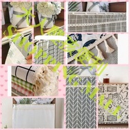 免打孔 簡易 軌道式 棉麻 窗簾