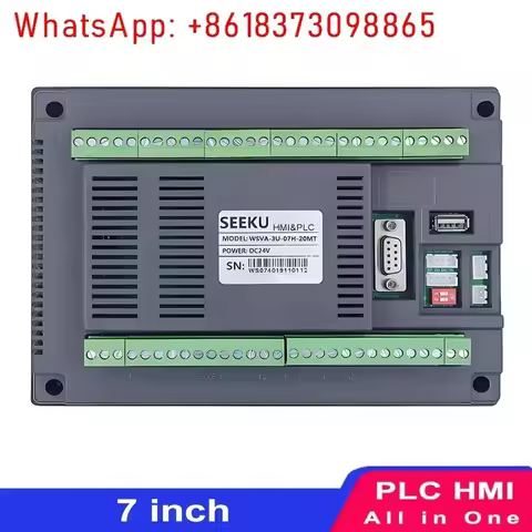 7 Inch HMI with FX3U HMI PLC All in One Integrated PLC-HMI Combo with RS485 PLC supports GX develope