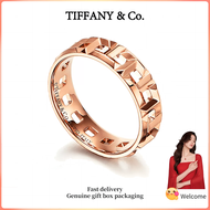 (New) Womens Fashion Rings Rose Gold T Series True Wide Ring Valentines Day holiday gifts