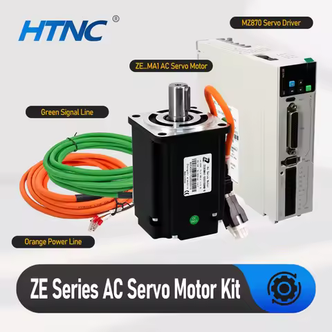 HTNC Servo Motor 1000w 2500RPM 1KW AC 220V Servo Motor Kit 3.18Nm Support 5V 24V Pulse Signal Analog