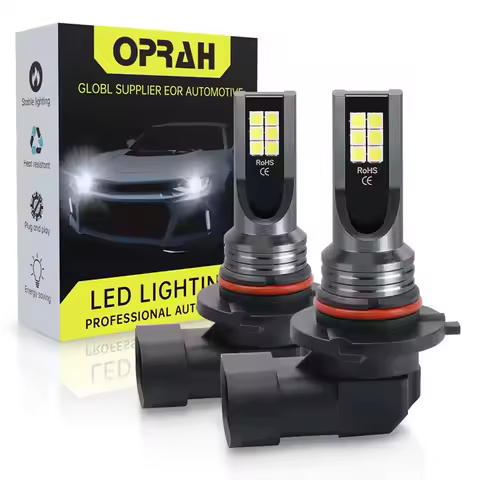 Oprah 2pcs LED H7 H11 H1 H3 9006 H8 Car Fog Light Canbus 3030SMD 6000K White For Auto DRL Driving Ru