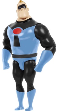 Mattel Disney and Pixar The Incredibles Mr. Incredible Action Figure, Posable Character in Signature