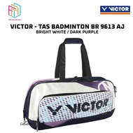 Victor BR 9613 BR9613 AJ Limited Edition Bright White Dark Purple Badminton Racket Bag