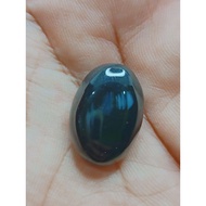 Batu akik yaman hitam solid