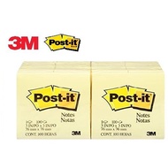 3M Post-it Note Pad 653 1.5in x 2in/ 656 2in x 3in/ 654 3in x 3in  Yellow