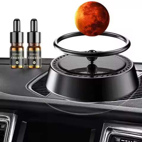 Solar Car Aromatherapy Vehicle Air Freshener Rotating Auto Essntial Oil Diffuser With Interstellar B