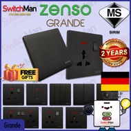 [SIRIM] ZENSO Grande Switch & Socket Suis Rumah 13/15/16/20/45A 1/2/3/4 Gang 1/2 Way Universal Flat 