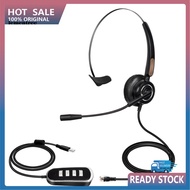  U900 H510 Telephone Headset High Fidelity Noise Reduction Breathable 35mm RJ9 MIC Long Cable Call Center Headphone for Telemarketing