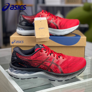 2023 Asics -GEL-NIMBUS รองเท้าสำหรับทั้งหญิงและชาย N23,รองเท้าซามูไรสีดำรองเท้ารองเท้าวิ่งกีฬามาราธอนเสริมแรง