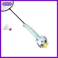 [Iniyexa] Badminton Racket Badminton Tennis Grip, Cartoon Dragon Doll Racquet Sleeve Non Slip Racket Handle Grip