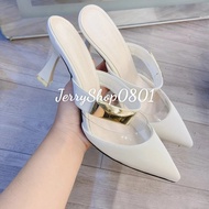 Women's 7-inch closed-toe high heels 7P RECTANGULAR POINTED TOE