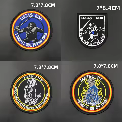 LUCAS JUAN MATEO embroidered patches with hook backing