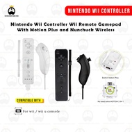 Nintendo Wii Controller Wii Remote Gamepad With Motion Plus and Nunchuck Wireless Game Controller Wi