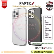 X-Doria Defense Raptic Shield 6 Feet Drop Anti Shock Proof Protection Raptic Clear Phone 14 13 12 Pl