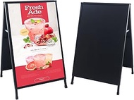 HUAZI Heavy Duty Sidewalk Sign A Frame Folding Sign 24 x 36 inches Sandwich Board Metal Double-Sided