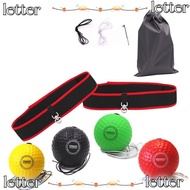 LETTER Speed Reflex Fight Ball Adults Reflex Speed Training Head Band Accessories Fight Boxeo Ball