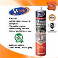 V-TECH VT-201 All Purpose Silicone Sealant 280ML