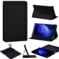 Tablet Case for Alcatel 1T 7"/Alcatel 1T 10"/3T 8" Flower Letter Print Flip Pu Leather Stand Adjusta