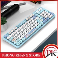 K-snake K2 PRO wired keyboard with modern, youthful color design and extremely cute cartoon patterns