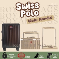 Swiss POLO Wide Handle Series 20-inch Suitcase Original 24-inch/ - Light Weight Aluminum Frame 20 in