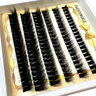 300/120PCS 5D Fluffy Cluster Lashes 30D-100D Natural Thick Eyelash Clusters Individual Lashes DIY Ey