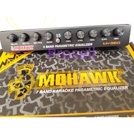 MOHAWK PREAMP 7EQ - MOHAWK CAR AUDIO MY-SERIES KARAOKE  7 BAND 5BAND PARAMETRIC EQUALIZER