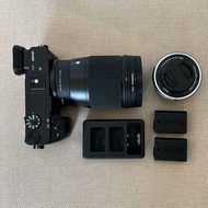 Sony A6400 APS-C Camera + Sony Lens (16-50mm F3.5-5.6) + Sigma Lens (16mm F1.4) with ND2-400 Variable Filter Full Kit