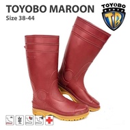 MERAH Latest Men's High Boots Toyobo Maroon Red Boots