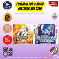 ORIGINAL USED POKEMON SUN & MOON NINTENDO 2DS 3DS 3DS XL | SECOND HAND 1 MONTH WARRANTY