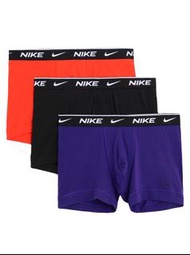 全新 限量 美國 正貨 現貨 Nike swoosh logo 黑邊 黑色 紅色 紫色 運動 sport 平腳 內褲 底褲 size S 細碼 Everyday cotton stretch trun