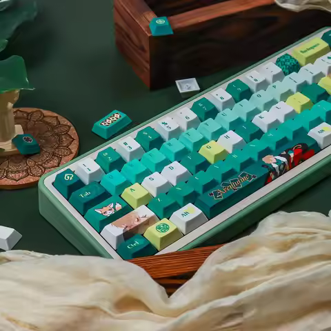 143 Keys Honkai Star Rail Aventurine Keycaps PBT Dye-Sub Ailice Keycaps Anime Gaming Key Cap for 7u 