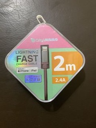 Digimomo 蘋果認證 iPhone iPad lightning線 2m