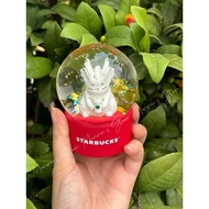 [Starbucks Thailand] Starbucks Mini Zodiac Dragon Snow Globe Crystal Ball Snow Snow Globe Crystal Tr