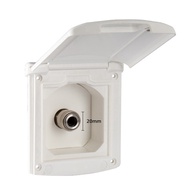 RV Caravan Accessories Water Inlet Outlet Hatch Filter Lockable Cover with 20mm Adapter Nozzles for
