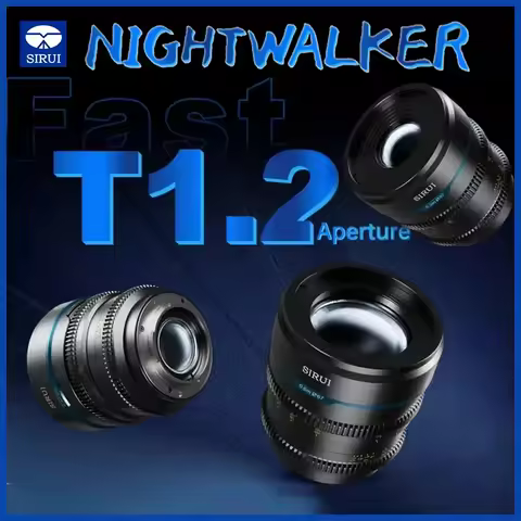 SIRUI NightWalker 24mm 35mm 55mm 16mm T1.2 S35 Night Walker Cine Lens For Sony E Fuji X For Canon RF