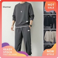 DM- Athleisure Set Casual Fit Sportswear Set Men's Sportswear Set Long Sleeve Pullover Sweatpants Su