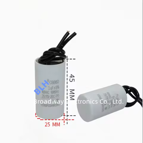 CBB60 running capacitor is used for circulating water pump oxygen machine hang fireplace 450V 2.5UF 