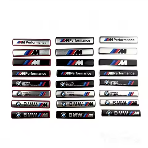 For BMW M E46 E90 E60 F30 G20 X1 X2 X3 X4 X5 X6 X7 i3 i4 i5 i7 M2 G30 Car Styling 3D Sticker Metal A