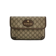 Gucci Neo Vintage 牛皮老花虎頭腰包胸包