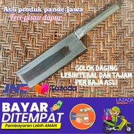 Golok Cacah Daging Dan Tulang Super Tajam - Pisau Daging Tajam - Bahan Per Baja Asli