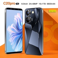 【Ultra Low Price】Smartphone C20Pro | 100% Original Handphone | 6.0 Inch Screen | 16GB+1TB Large Memo