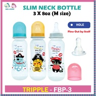 Pureen or Anakku Triple Pack Feeding Bottles with Printing (3 x 8oz) Botol Susu Bayi botol susu pure