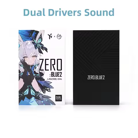 TRUTHEAR Zero:BLUE2 Earphone Dual Dynamic Drivers LEMs with Detachable Cable in Ear Headphone 0.78mm