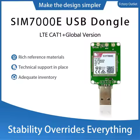 SIMcom SIM7000E NBIOT CATM LPWA USB Dongle 1pcs